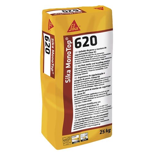 Sika monotope 620 mortero reparacion capa fina gris 25 kg