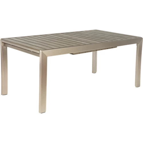 Mesa extensible en aluminio material polywood albany 77x180/260 cm