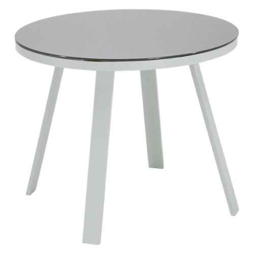 Mesa Lisbon aluminio blanco 90x73x90 cm