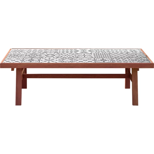 Soho mesa baja de jardín de acacia marrón 70x40x137 cm