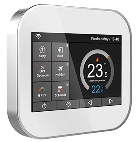 Termostato WiFi con pantalla LCD táctil a color para Caldera gestionable por aplicación