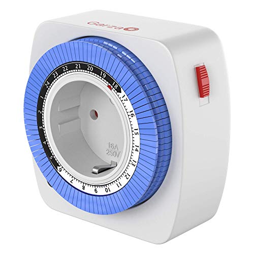Garza 400603 Mini temporizador analógico, blanco - azul