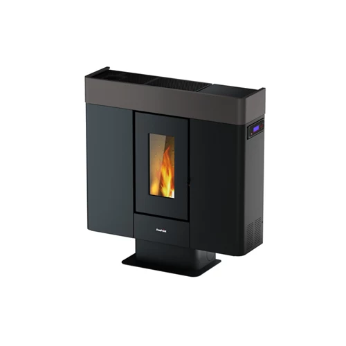 Estufa de pellets conductiva freepoint moon wifi 10 kw plata