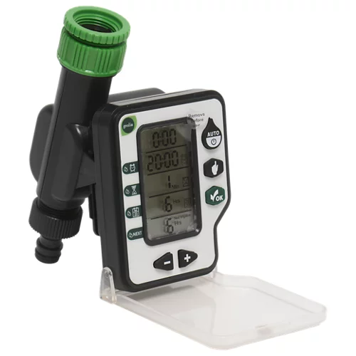 Programador de riego digital geolia unidireccional con entrada de sensor de lluvia