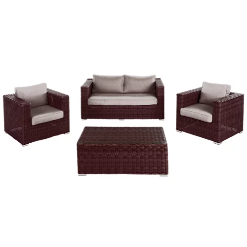 Conjunto de muebles de exterior de ratán sintético costarricense para 5 personas