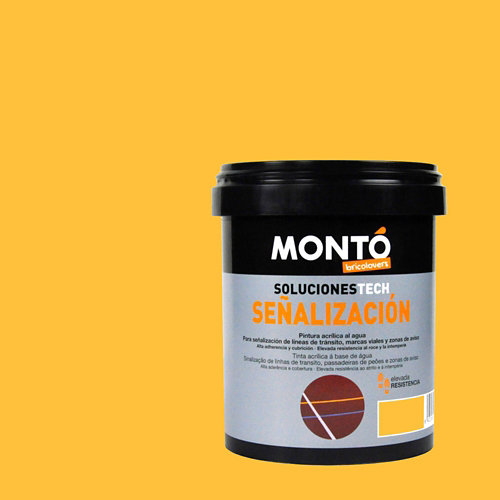 Pintura señal suelo pintada 750 ml amarillo