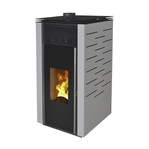 Estufa de pellets sin electricidad neus nature 12kw blanca