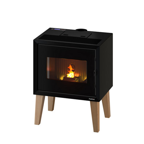 Estufa de pellets estanca freepoint 9,26 kw patas negras