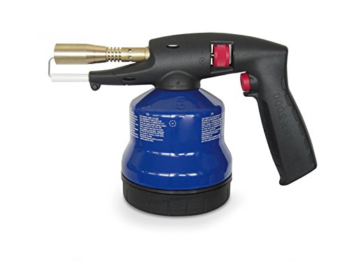AUSONIA - 48816 LAMPARA DE SOLDADURA LAMPARA DE METAL 24 X 11 CM CON ENCENDIDO PIEZOELÉCTRICO COLOCADO EN MANGO DE PLÁSTICO, CARTUCHO DE GAS METÁLICO
