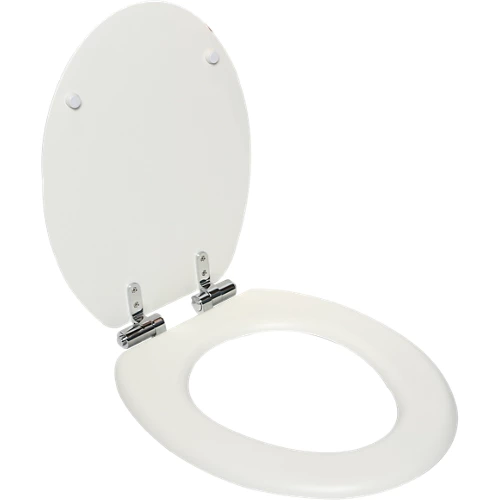 Asiento de inodoro con almohadas ovaladas Purity Sensea blanco brillante