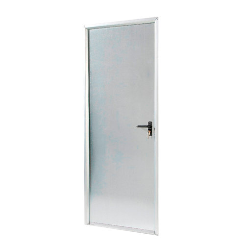 Puerta de servicio acero galvanizado / acero galvanizado 200x70 cm