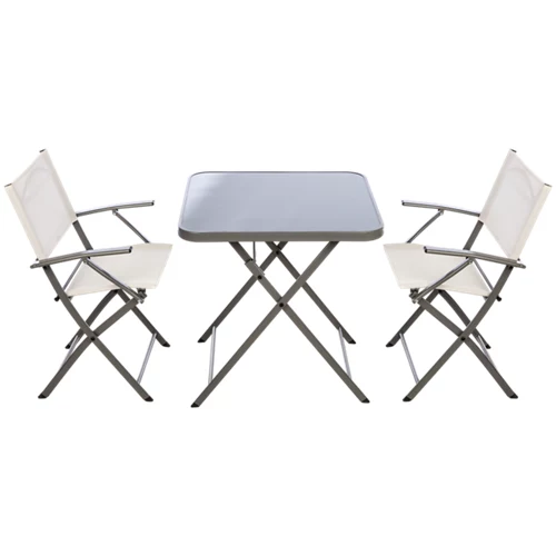 Conjunto de muebles de terraza de acero Emys para 2 personas