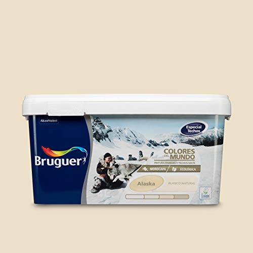 Bruguer Colors of the World Pintura Pared Monocapa Alaska Blanco Natural 4 L