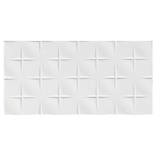 Azulejos tonificados 25x50 3d cruz blanco artens