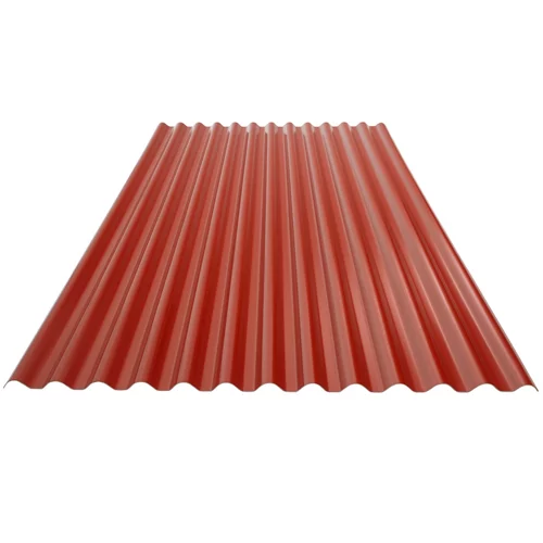 Placa roja Ecoline siena 2000x1104x18mm onda pequeña