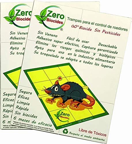 Cero Biocidas Lote 2 Incorpora grandes y atractivas trampas para ratas Made in Spain