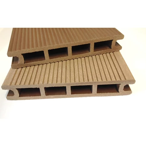 Hoja compuesta alveolar fabricada en madera marrón rojiza de 14x230 cm y 24 mm