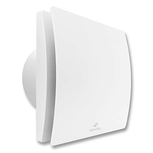 Aerauliqa QD120HTBB - Aspirador axial diámetro 120 mm - 14 W - 140 m3/h - cod.  003143 - con control de humedad y temporizador
