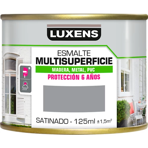Luxens pintura satinada al agua para múltiples superficies 125 ml granito 3