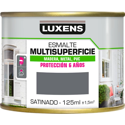 Pintura satinada al agua Luxens para múltiples superficies 125 ml granito 2