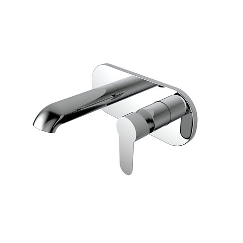 Grifo huber gris satinado para lavabo