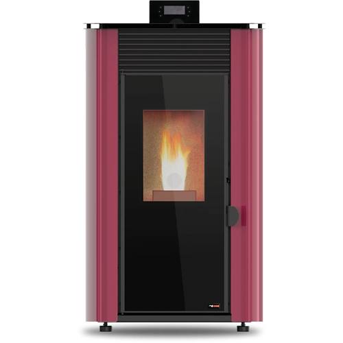 Estufa de pellet puente rojo primer avance 8 kw cerezo