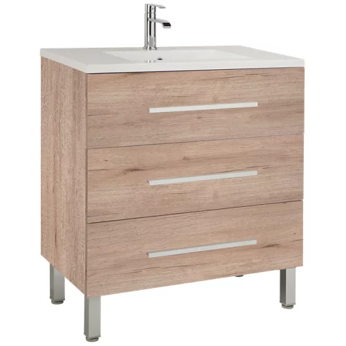 Mueble de baño Madrid roble 80 x 40 cm