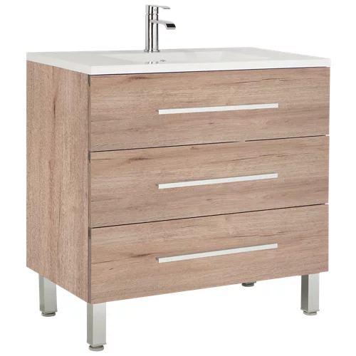 Mueble de baño Madrid roble 100 x 45 cm
