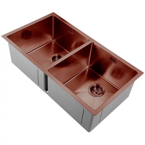 Fregadero Andemen rectangular de acero inoxidable 90x83cm