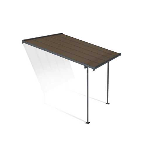 Pérgola de aluminio gris capri 295x314 cm