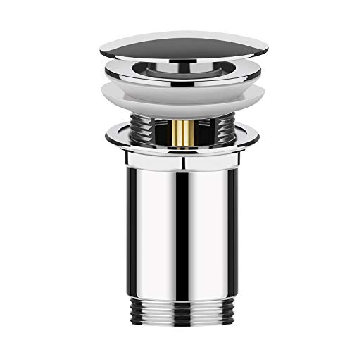 Tapones desagüe Linkax Válvula pop-up para piscina Desagüe universal Válvula desagüe Click-Clack rebosadero
