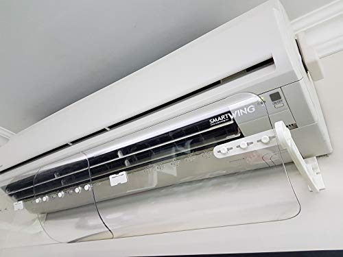 Deflector de aire acondicionado SmartWing, antisoplo extensible y directamente ajustable, transparente, 60-110 cm