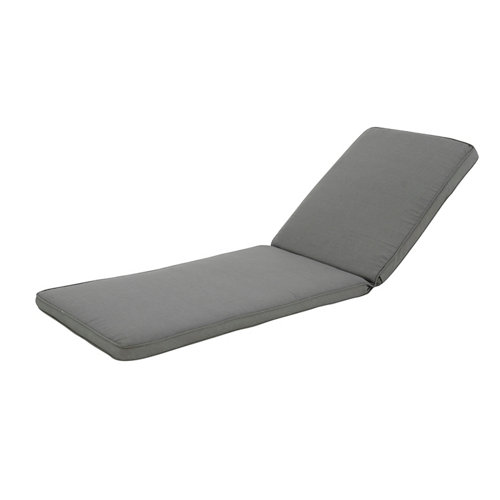 Cojín para tumbona de exterior reciclado antracita