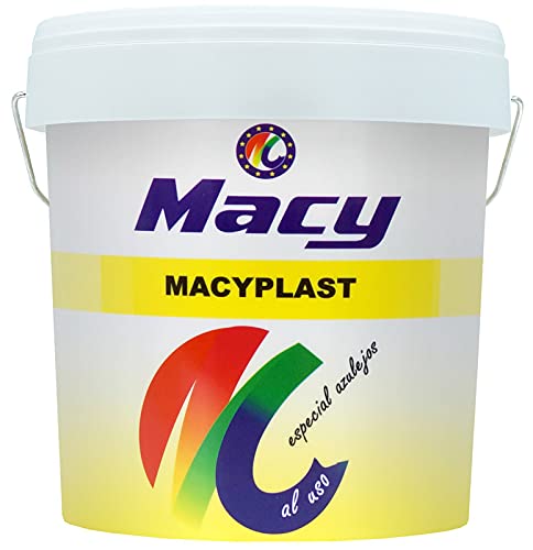 Macy Macyplast Masilla acrílica para uso interior y exterior, envase de 250 gramos, color blanco