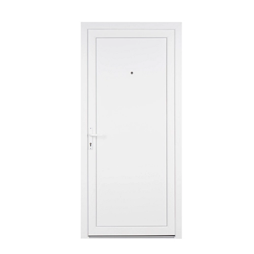 Puerta de entrada de pvc blanco Sevilla derecha 98x208 cm
