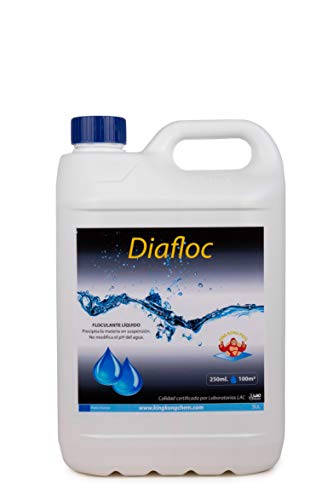 DIAFLOC Floculante Líquido Concentrado para Piscinas - CLARIFICANTE AGUAS TURBADAS - 5 litros