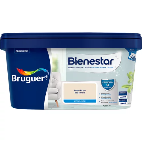Pintura wellness 4l beige playa