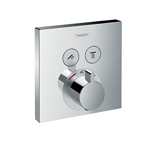 Hansgrohe 15763000 ShowerSelect termostato oculto, cromo, 2 enchufes