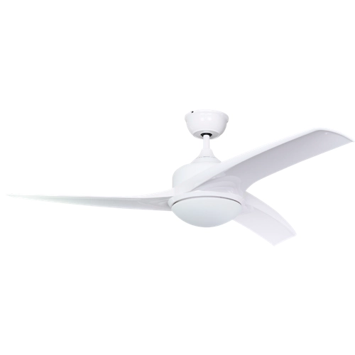Ventilador de techo con luz led bandeja art comfort 132 cm blanco dc