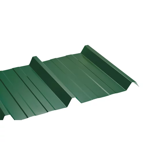 Placa metálica acanalada 1045 verde 1050x2000 mm