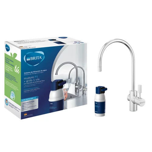 Sistema de filtración Brita mypure p1 debajo del fregadero