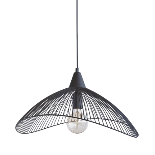 Kastelli Plafón 1 luz ø45 cm negro