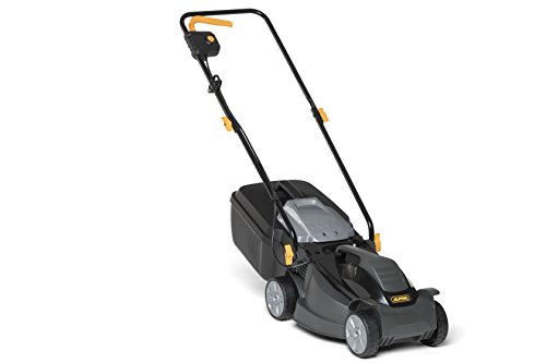 Cortacésped eléctrico Alpina BL 320 E, ancho de corte 32 cm, motor 1000 W, hasta 300 m², altura de corte ajustable en 3 posiciones, bolsa de hierba 25 l