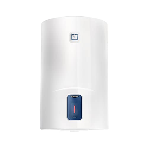 Ariston Lydos R, Caldera eléctrica de 80 litros, Caldera vertical, 3 años de garantía total, dimensiones: 48 x 45 x 77,3 cm, color blanco, Fabricado para ser instalado en España