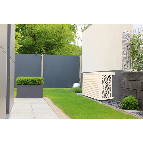 Rejilla aire acondicionado exterior crema 102x78x50 cm
