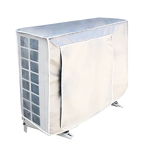 Funda protectora para aire acondicionado exterior cubre Aire acondicionado exterior antipolvo antinieve Tela Oxford con protección solar para unidad de aire acondicionado exterior 1.5P (80 * 26 * 57 cm)