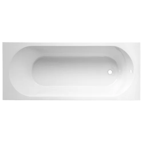 Bañera rectangular con dirección negra 180x80x40 cm