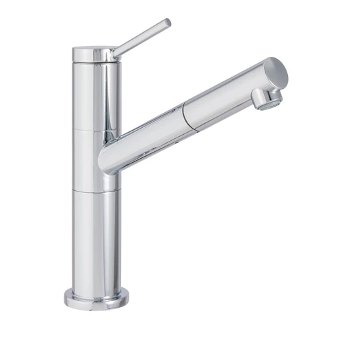 Grifo de cocina con caño cromo delinia
