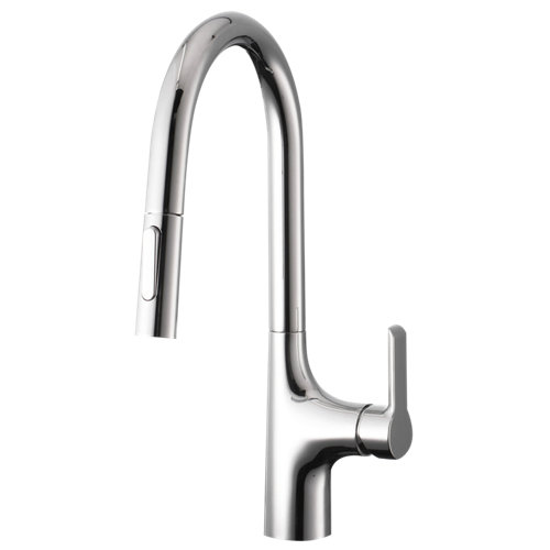 Grifo de cocina con caño cromo delinia
