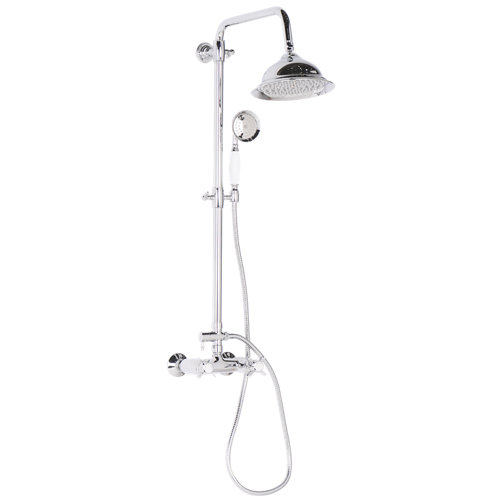 Columna de ducha termostática edouard rousseau retro gris